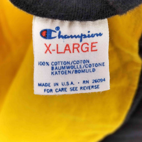 チャンピオン Champion USA製 トリコタグ COLORADO カレッジロゴダブルフェイスTシャツ メンズ import:XL