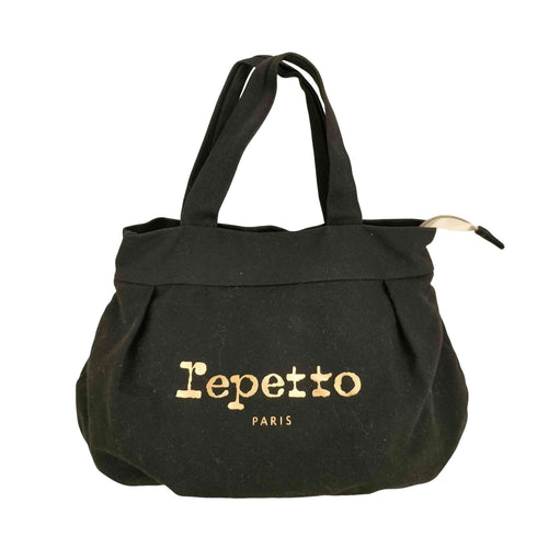 レペット repetto ピンクゴールド ロゴプリント トート ハンドバック レディース