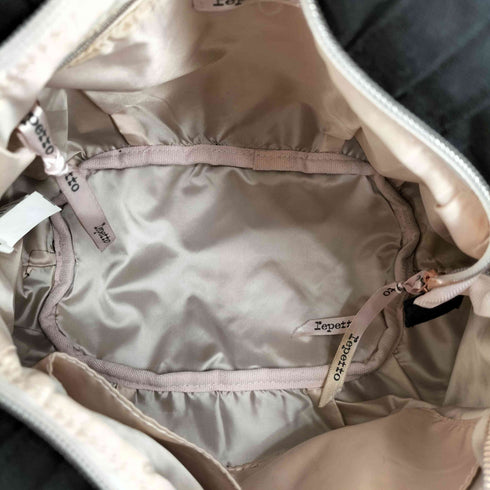 レペット repetto ピンクゴールド ロゴプリント トート ハンドバック レディース