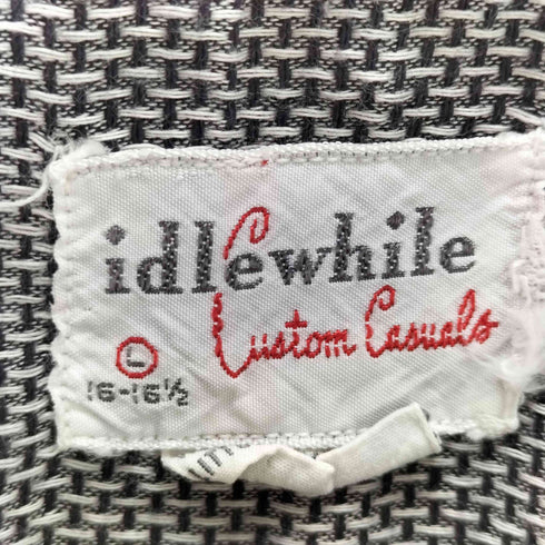 idlewhile Custom Casuals 50S ダブルポケットオープンカラーシャツ メンズ import:L