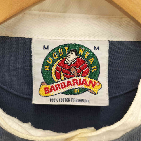 バーバリアン BARBARIAN 7分袖 ブランク ラガーシャツ メンズ import:M