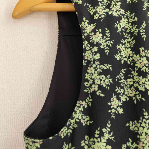 リリーブラウン Lily Brown 23ss ポリ 花柄 プリントノースリーブ フローラル ワンピース レディース ONE SIZE