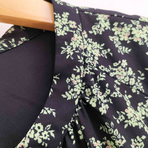 リリーブラウン Lily Brown 23ss ポリ 花柄 プリントノースリーブ フローラル ワンピース レディース ONE SIZE