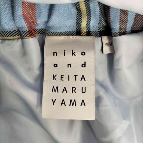 ニコアンド niko and... タック チェック フレアスカート レディース JPN:M