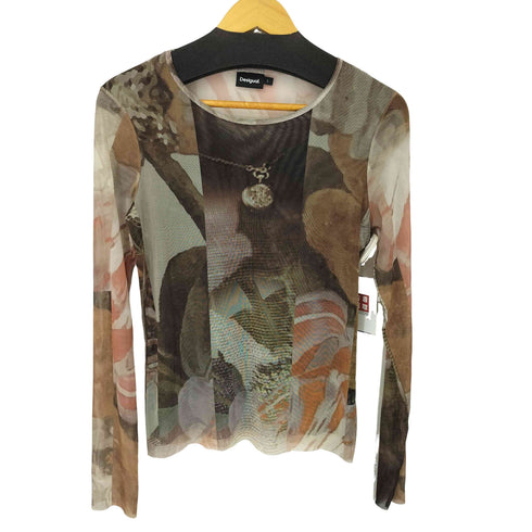 デシグアル Desigual 24SS CARSON Tシャツ ロングスリーブ レディース import:L
