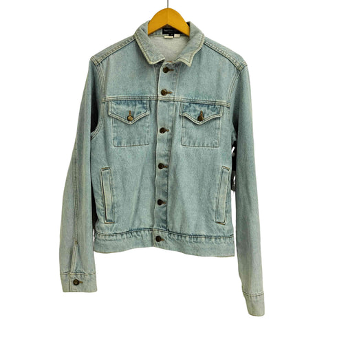 アメリカンアパレル AMERICAN APPAREL USA製 アイスウォッシュ デニムジャケット Gジャン メンズ import:S