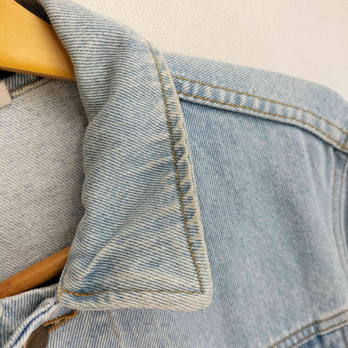 アメリカンアパレル AMERICAN APPAREL USA製 アイスウォッシュ デニムジャケット Gジャン メンズ import:S