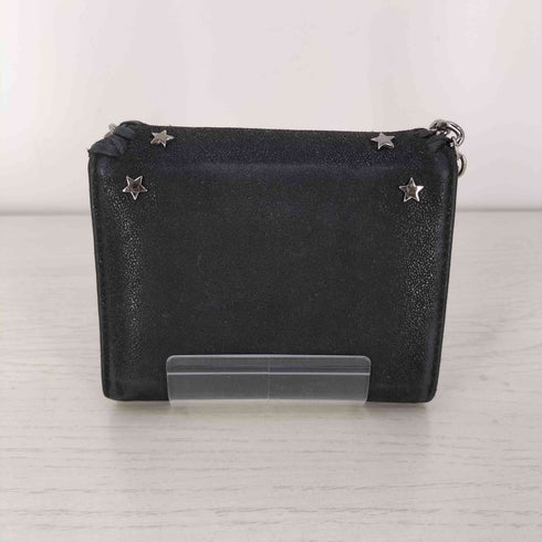 ステラマッカートニー STELLA McCARTNEY イタリア製 ファラベラ スター スタッズ レザー 三つ折り財布 レディース