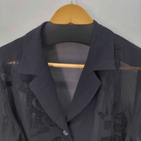 L/S フロントデザインシャツ レディース