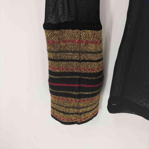 SAVE THE QUEEN イタリア製 ナイロン シースルー L/S ハイネック レディース