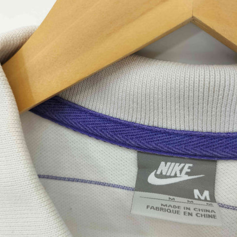 ナイキ NIKE グレータグ スウォッシュロゴ ボーダー鹿の子ポロシャツ メンズ import:M