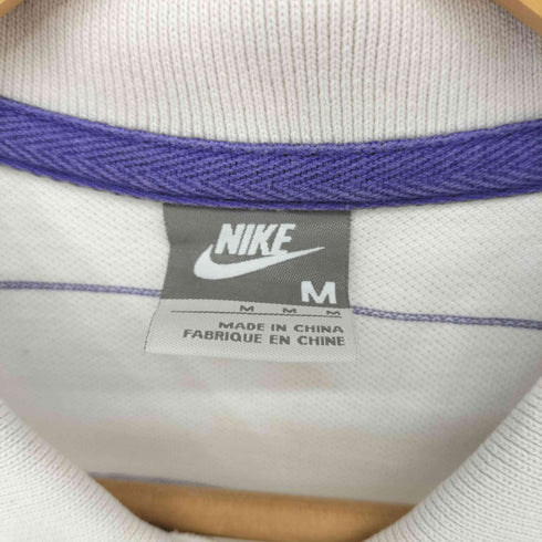 ナイキ NIKE グレータグ スウォッシュロゴ ボーダー鹿の子ポロシャツ メンズ import:M
