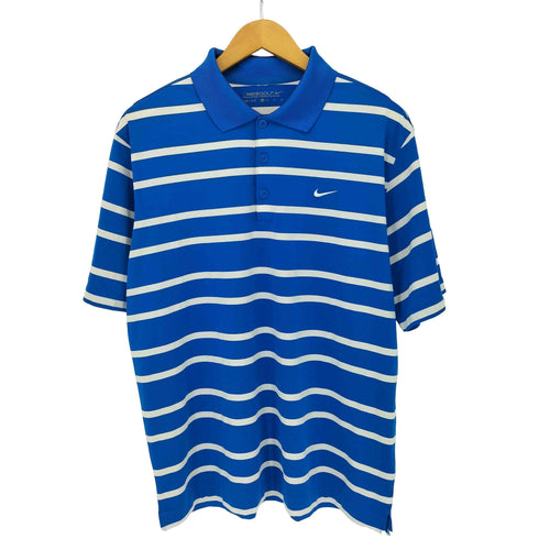 ナイキゴルフ NIKE GOLF DRI-FIT ボーダーポロシャツ メンズ import:XL