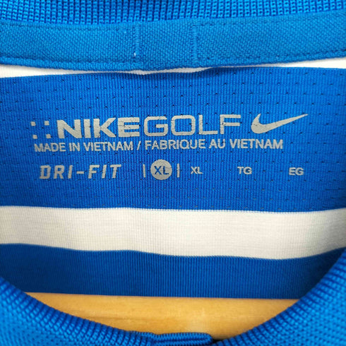 ナイキゴルフ NIKE GOLF DRI-FIT ボーダーポロシャツ メンズ import:XL