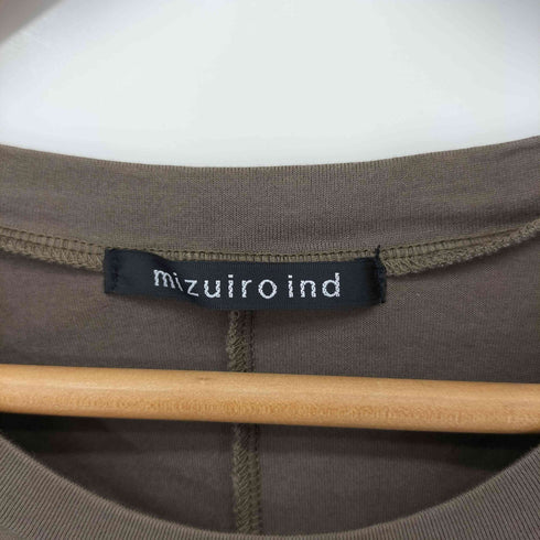 ミズイロインド mizuiro ind 半袖 Tシャツワンピース レディース