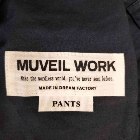 ミュベール ワーク MUVEIL WORK ノータック ワイドストレート チノパン レディース 38