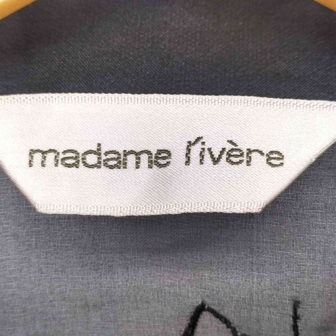 madame livera シルク100 シアーシャツ レディース L