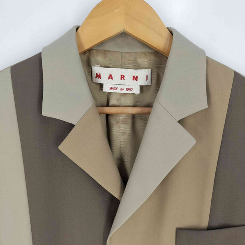 マルニ MARNI カラーブロック トロピカルウール ベスト レディース EUR:42