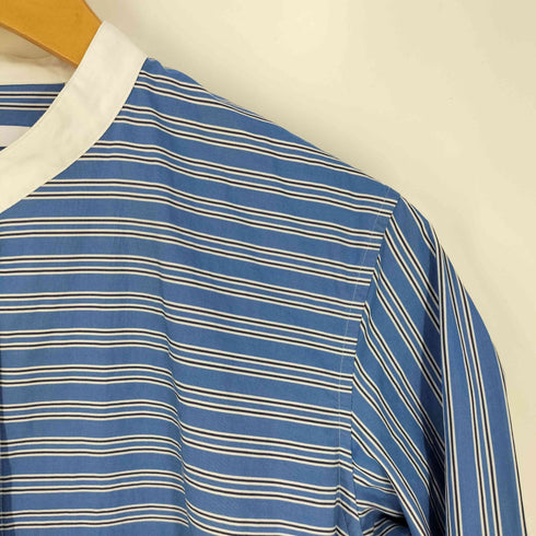 ユニクロプラスジェイ UNIQLO+J スーピマコットンスタンドカラーストライプシャツ レディース JPN:M