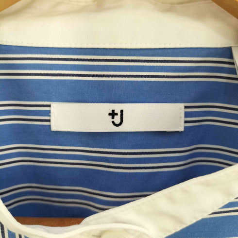 ユニクロプラスジェイ UNIQLO+J スーピマコットンスタンドカラーストライプシャツ レディース JPN:M