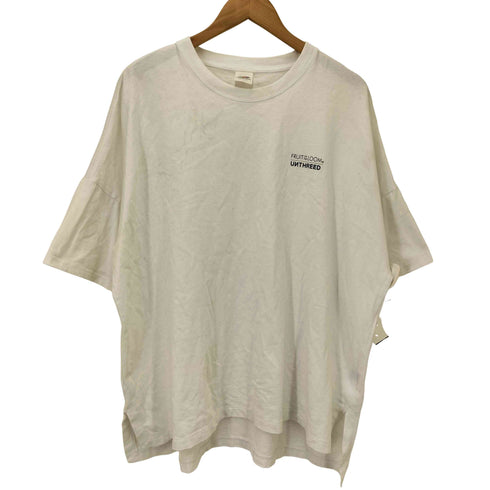 アンスリード UN3D. コラボ ロゴ プリント S/S クルーネック ヘム Tシャツ レディース JPN:44