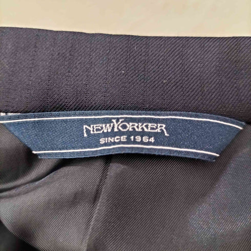 ニューヨーカー NEWYORKER 2Bストライプウールテーラードジャケット メンズ AB6