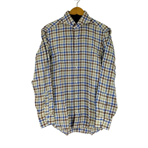 フェアファクス FAIRFAX リネン チェックシャツ メンズ JPN:M