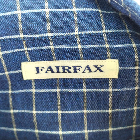 フェアファクス FAIRFAX リネン チェックシャツ メンズ JPN:M