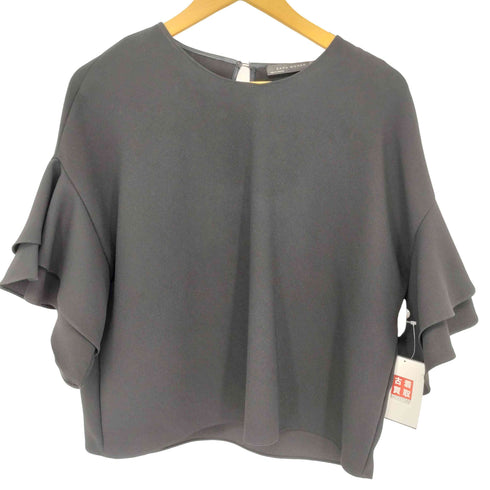 ザラ ZARA フリルブラウス レディース import:M
