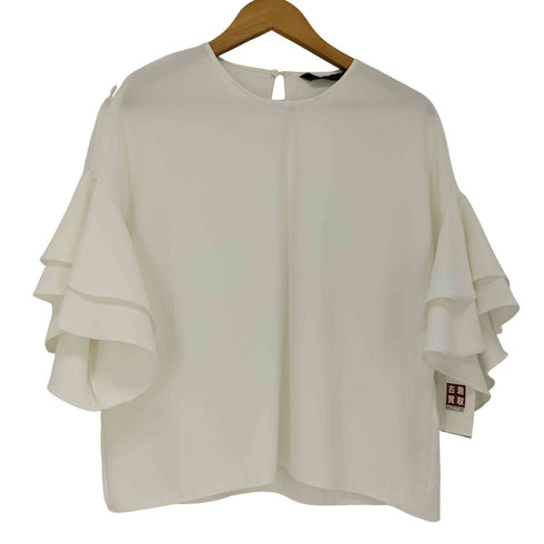 ザラ ZARA フリルブラウス レディース import:M