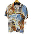 ザラ ZARA S/S レーヨン和柄アロハシャツ 虎 メンズ import:M