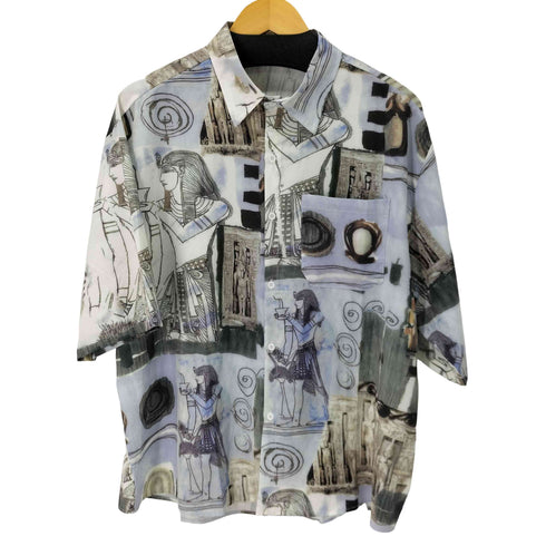 LRS エジプト柄 S/S シャツ メンズ 2XL