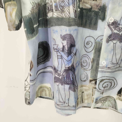 LRS エジプト柄 S/S シャツ メンズ 2XL