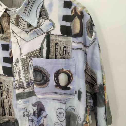 LRS エジプト柄 S/S シャツ メンズ 2XL