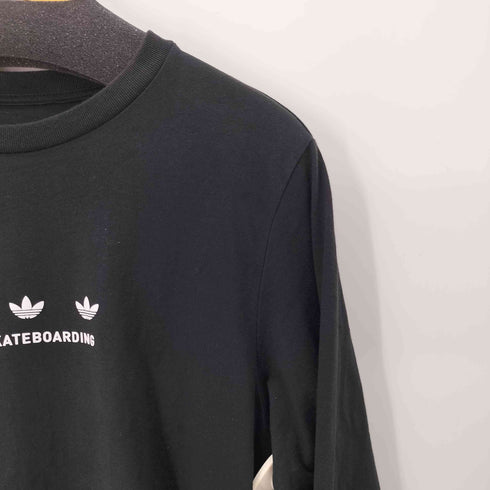 アディダスオリジナルス adidas Originals フロントプリント L/S Tシャツ メンズ import:L