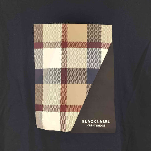 ブラックレーベルクレストブリッジ BLACK LABEL CRESTBRIDGE ロゴプリント S/S Tシャツ メンズ JPN:L