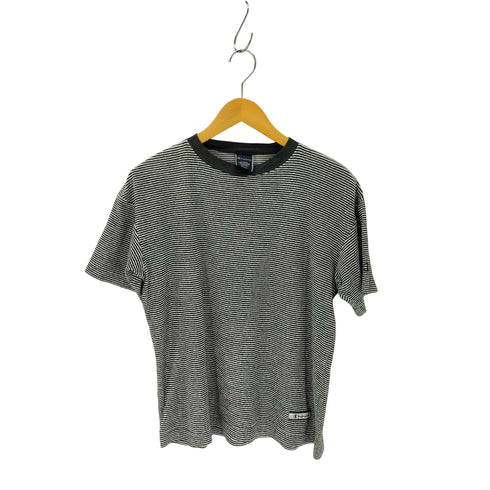 チャンピオン Champion パイル地 ボーダー柄クルーネックtシャツ 短丈 メンズ JPN:S