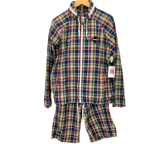 エフシーレアルブリストル F.C.Real Bristol 12SS CHECK WARM UP JKT チェック ジップアップ ウォームアップ ジャケット パンツ セットアップ メンズ M