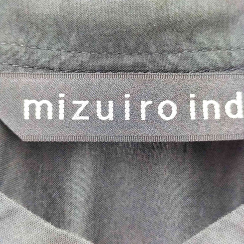 ミズイロインド mizuiro ind バックギャザーワイドブラウス レディース