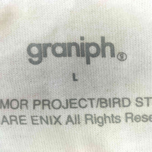 グラニフ graniph DQ+g メタルプリント パッチワーク クルーネックTシャツ メンズ JPN:L