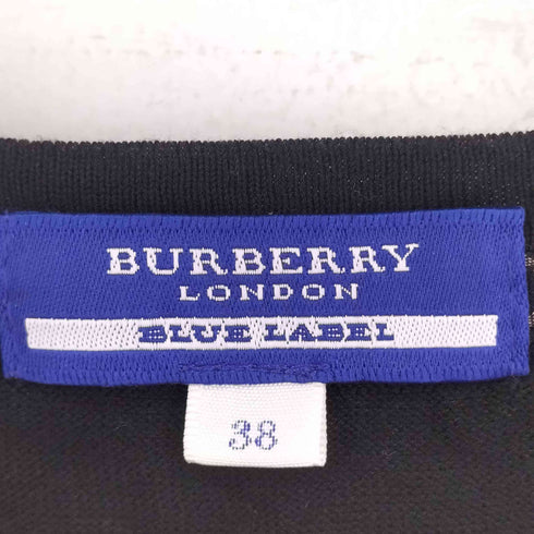 バーバリーブルーレーベル BURBERRY BLUE LABEL ロゴ刺繍 七分丈カーディガン レディース 38
