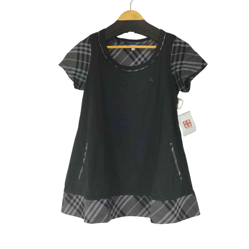 バーバリーブルーレーベル BURBERRY BLUE LABEL ノバチェック切替 S/S Tシャツ レディース 38