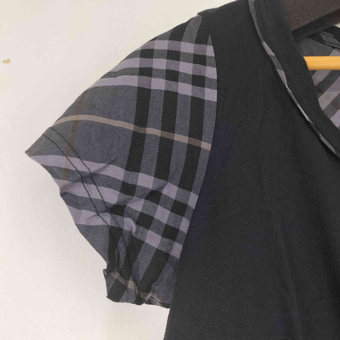 バーバリーブルーレーベル BURBERRY BLUE LABEL ノバチェック切替 S/S Tシャツ レディース 38