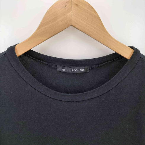 ミズイロインド mizuiro ind クルーネックワイドTシャツ レディース