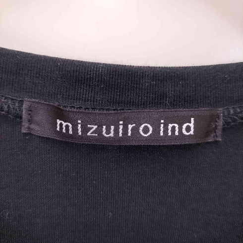 ミズイロインド mizuiro ind クルーネックワイドTシャツ レディース