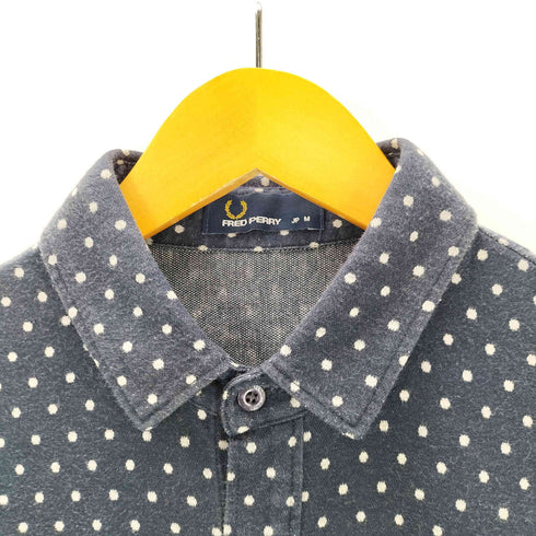 フレッドペリー FRED PERRY 月桂樹刺しゅう ポルカドット 半袖シャツ レディース JPN:M