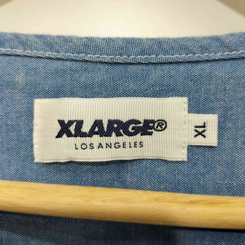 エクストララージ XLARGE ノーカラー ポケットシャンブレーシャツ メンズ JPN:XL