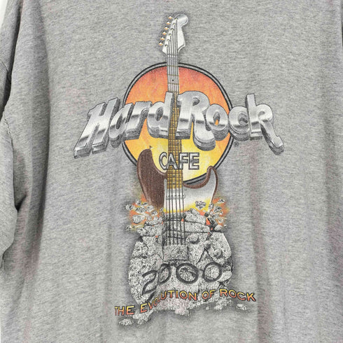ハードロックカフェ Hard Rock Cafe 00s USA製 NEW YORK ロゴ両面プリント Tシャツ メンズ import:L