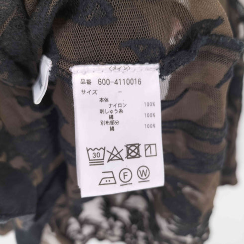 ローズバッド ROSE BUD 24SS シアーレースシャツ レディース