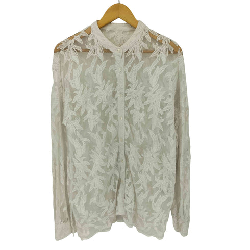 ローズバッド ROSE BUD 24SS シアーレースシャツ レディース FREE